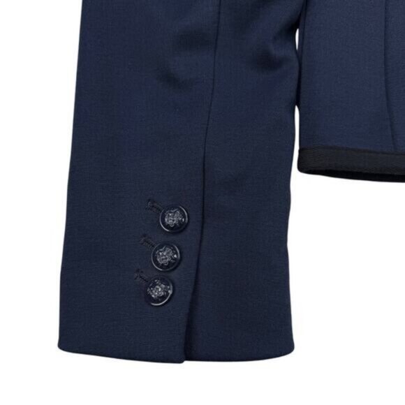 Gap The Academy Women's Navy Double Knit Ponte Blazer Navy Size 2 - Picture 6 of 7